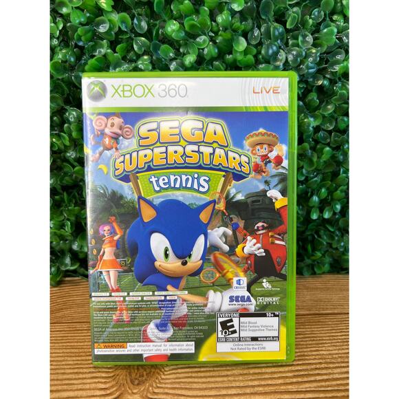 Sega Superstars Tennis Sonic Xbox Live Arcade Combo Xbox 360, 2008 - Picture 1 of 6